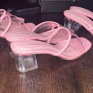 1 1/2 inch pink heels